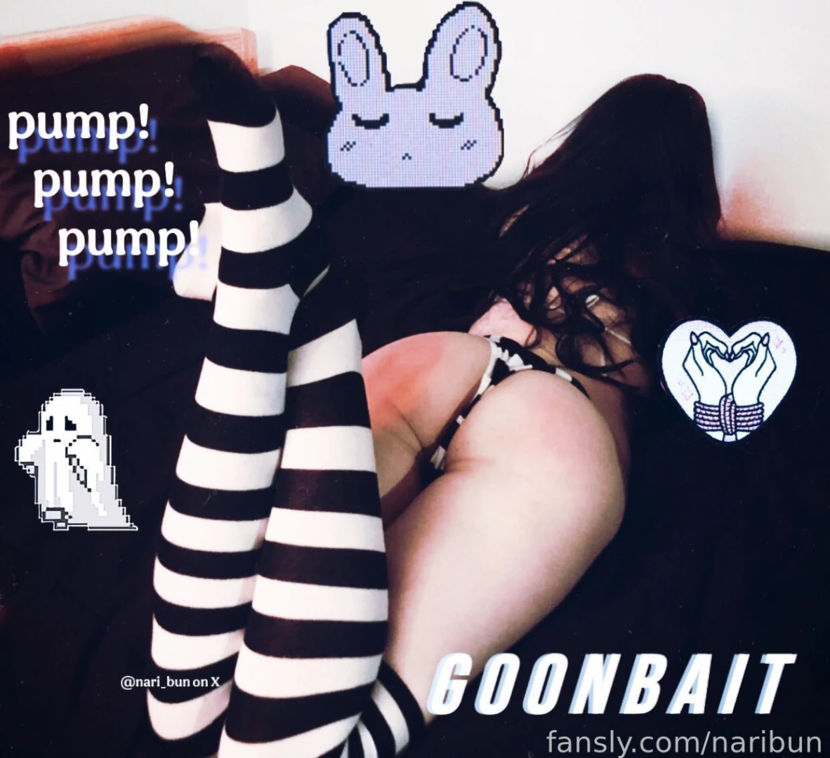 Plap plap plap goth goonbait goonette emo thighhighs cosplay 