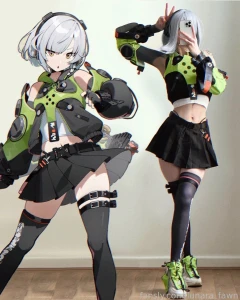 Anby watch her squirt and bending over for you while getting pounded