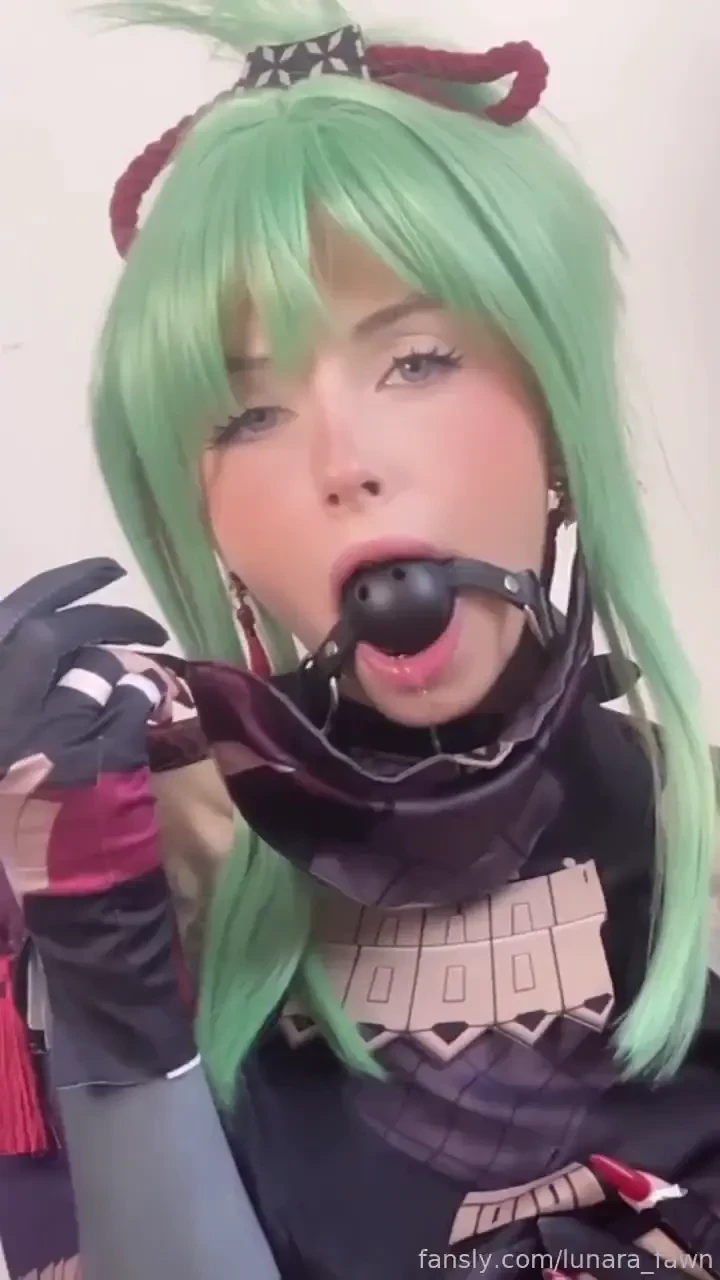Drooling kuki watch me using using a ball gag for the first time 