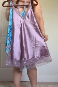 Which nightie should i make a video with next lilac and lace or blue