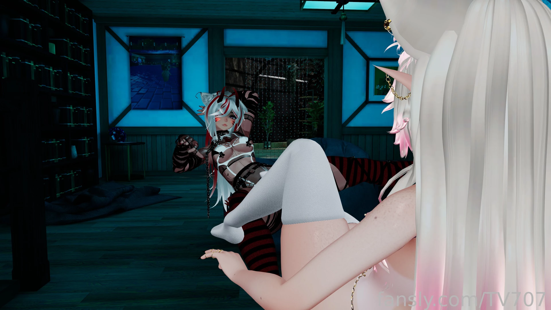 Teaching my catgirl a lesson so she behaves better 3 vr vtuber vrchat part 5 