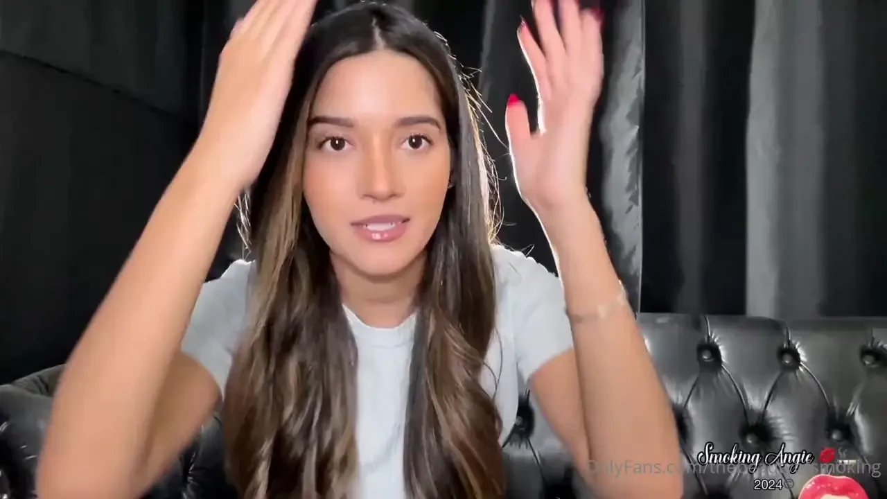 Smoking marlboro red 100s coughing and showing you my new hairstyle 