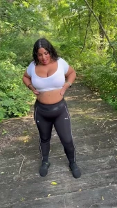 Watch me get a facial when i suck his cock when we are on a hike then