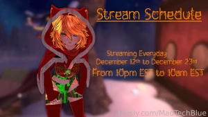 12 days of mad -mas schedule vr vtuber event lewdtuber hentai cute