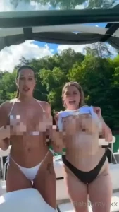 Me amp my bestie jayyybaexx flashed our tits on my boat this weekend