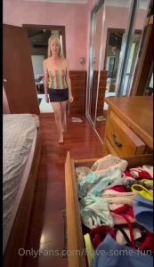 Mummy caught step son in her panties drawer naughty boy