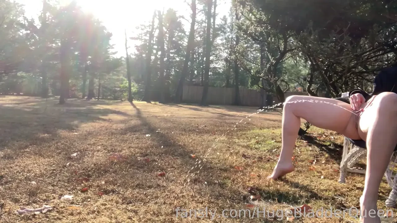 I had to get outside and piss for you again asap pee peeing piss 