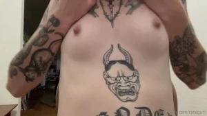 Horny girl titty play