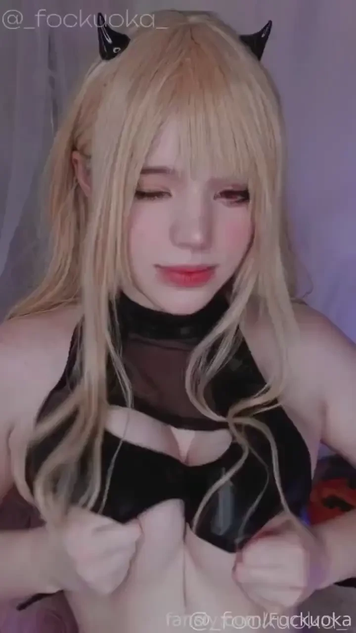 Almost 2 minutes of touching vampier breast last part of marin set 