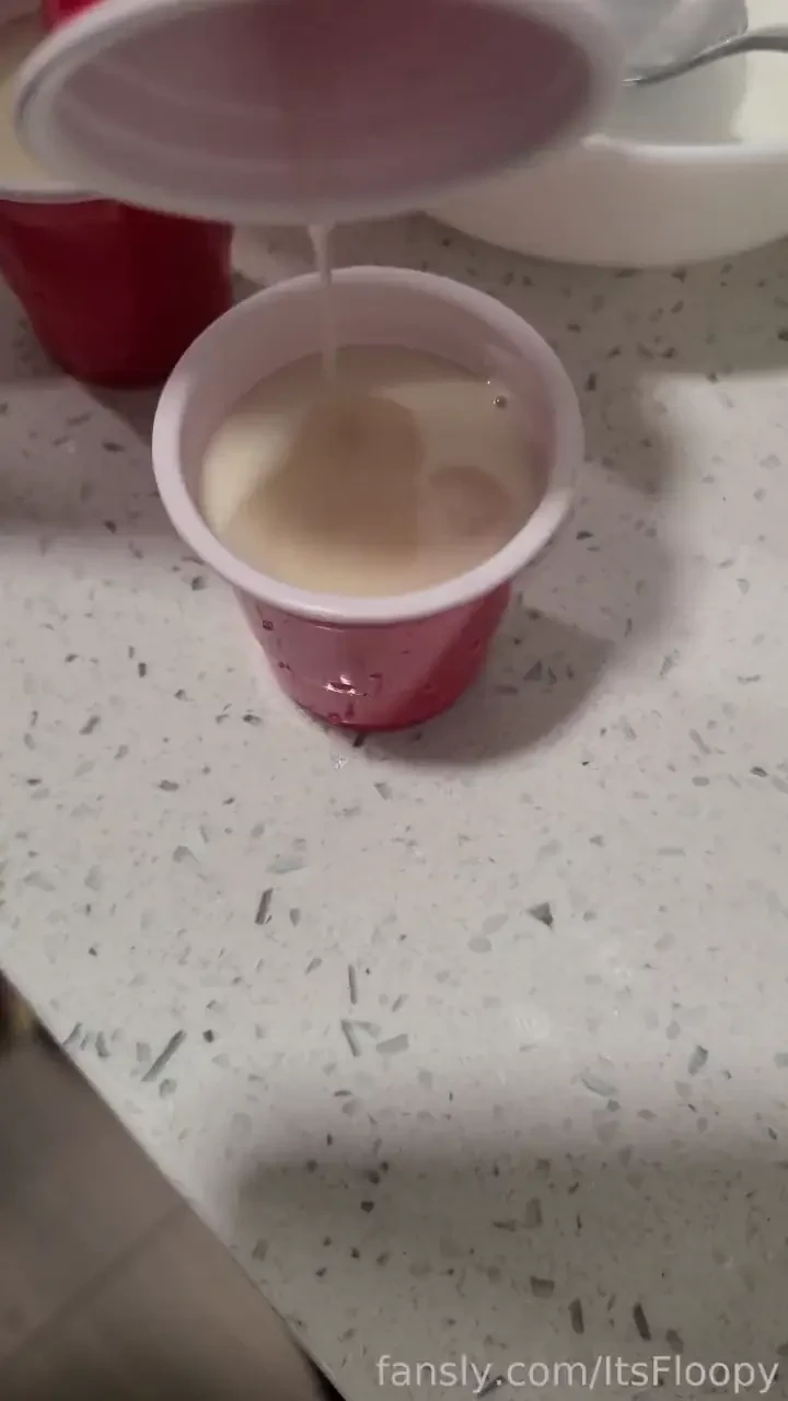 The making of cum jello cum cumfood whatamidoing jello 