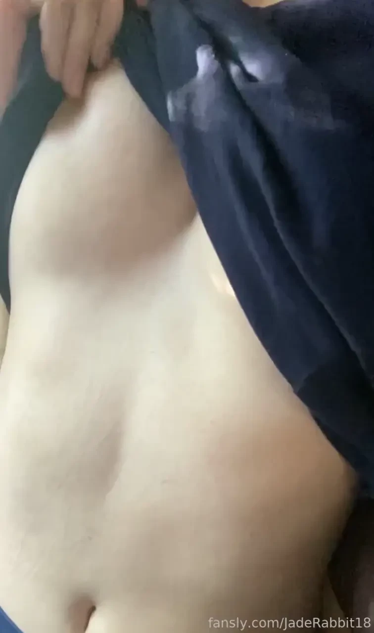 Playing with my little boobies in the morning sunlight look how hard 