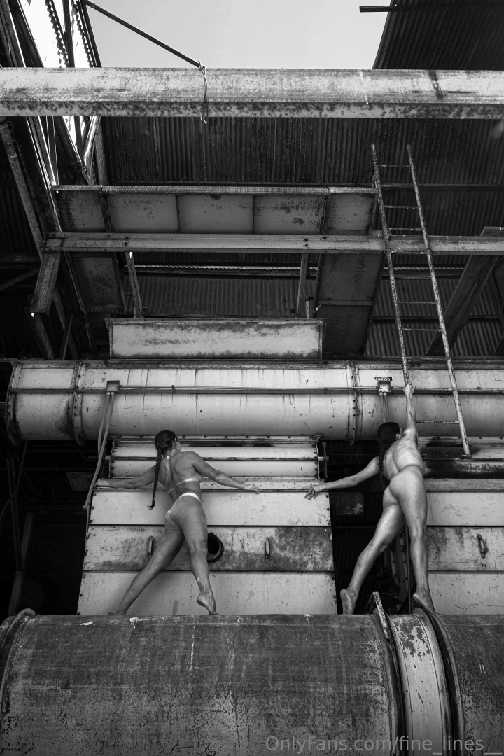 fine-lines - Industrial building ladder section duo self portrait finished set and part 7 