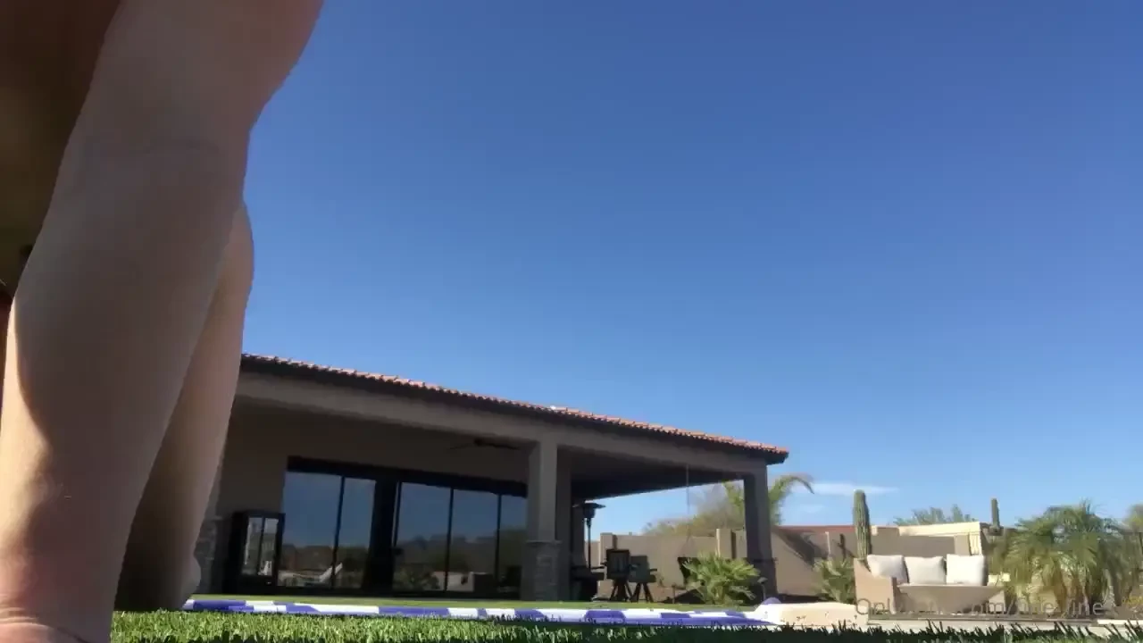 Some quick stretches by the pool part 2 