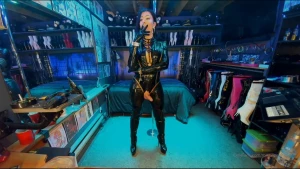 Latex smoking thigh high 120mm