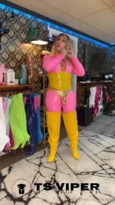 Pvc latex wonderland with my sissy bitch enjoy and tip hard