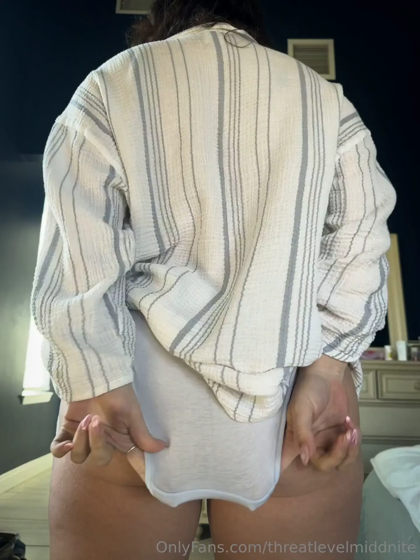 Happy hump day sometimes an open shirt and some soft panties are all i 