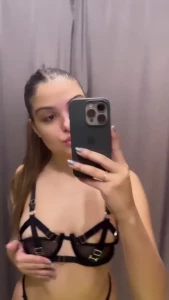 Good saturday baby today i went to try on new lingerie do you want me