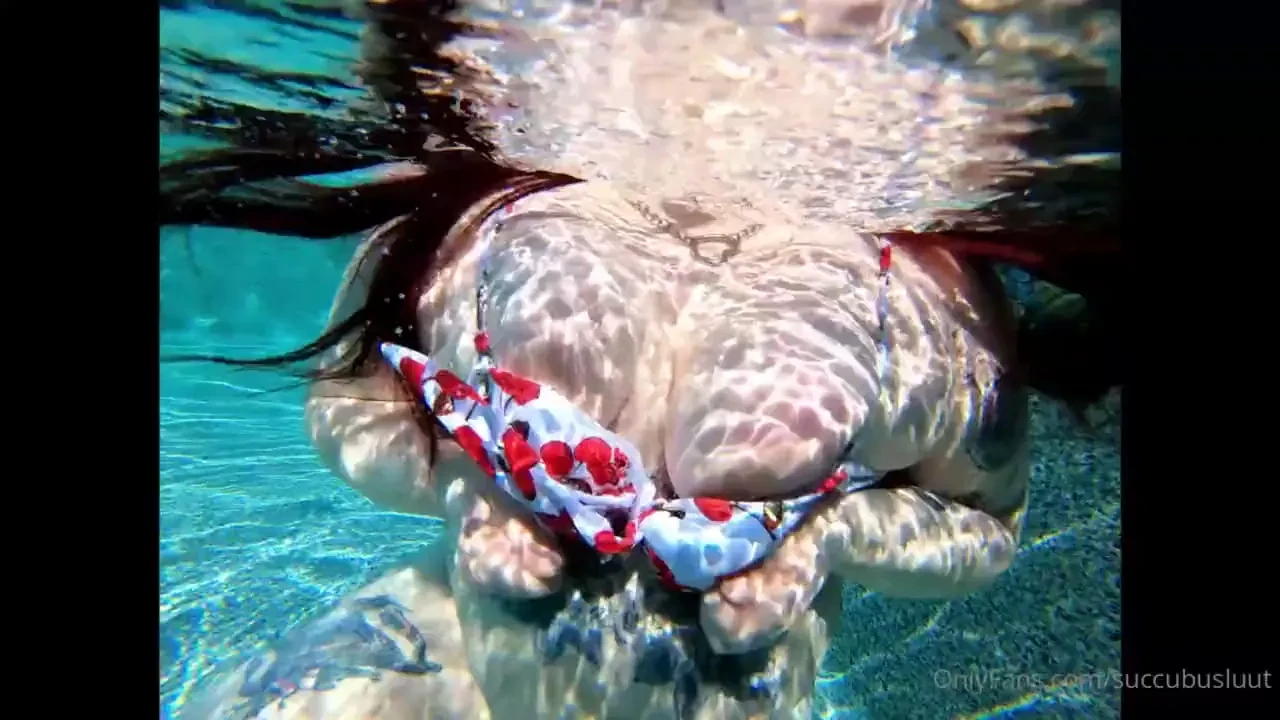 I adore how my cute little tits float and bounce in the water 