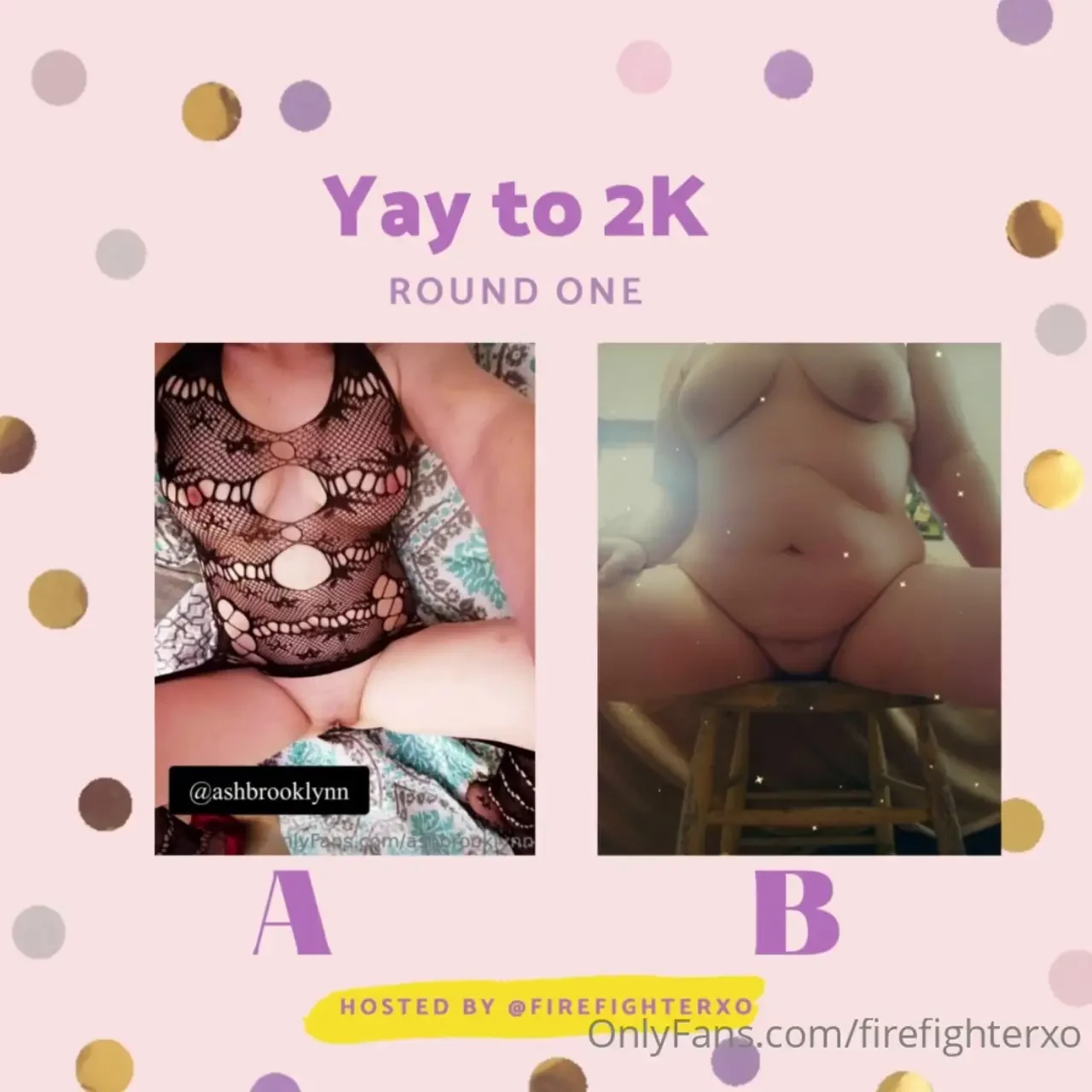 Yay to 2k round one swipe to see full pictures a ashbrooklynn b 