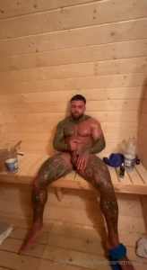 Something about being in my sauna gets me so horny my dick always gets
