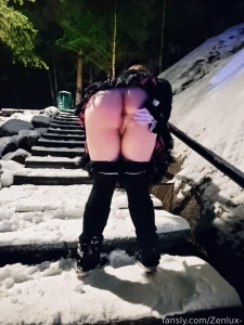 Night walk before christmas barelylegal teen young tiny babyface boobs