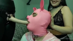 A little snippet of one of our clips - double domme blow job training