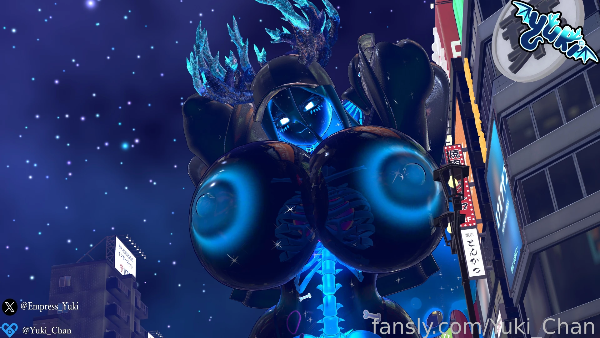 Looks like a slime kaiju has barged into the city and looks like she 