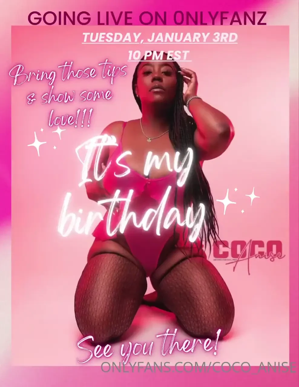 Celebrate my birthday with me tomorrow pleaseee babes it s going to be 