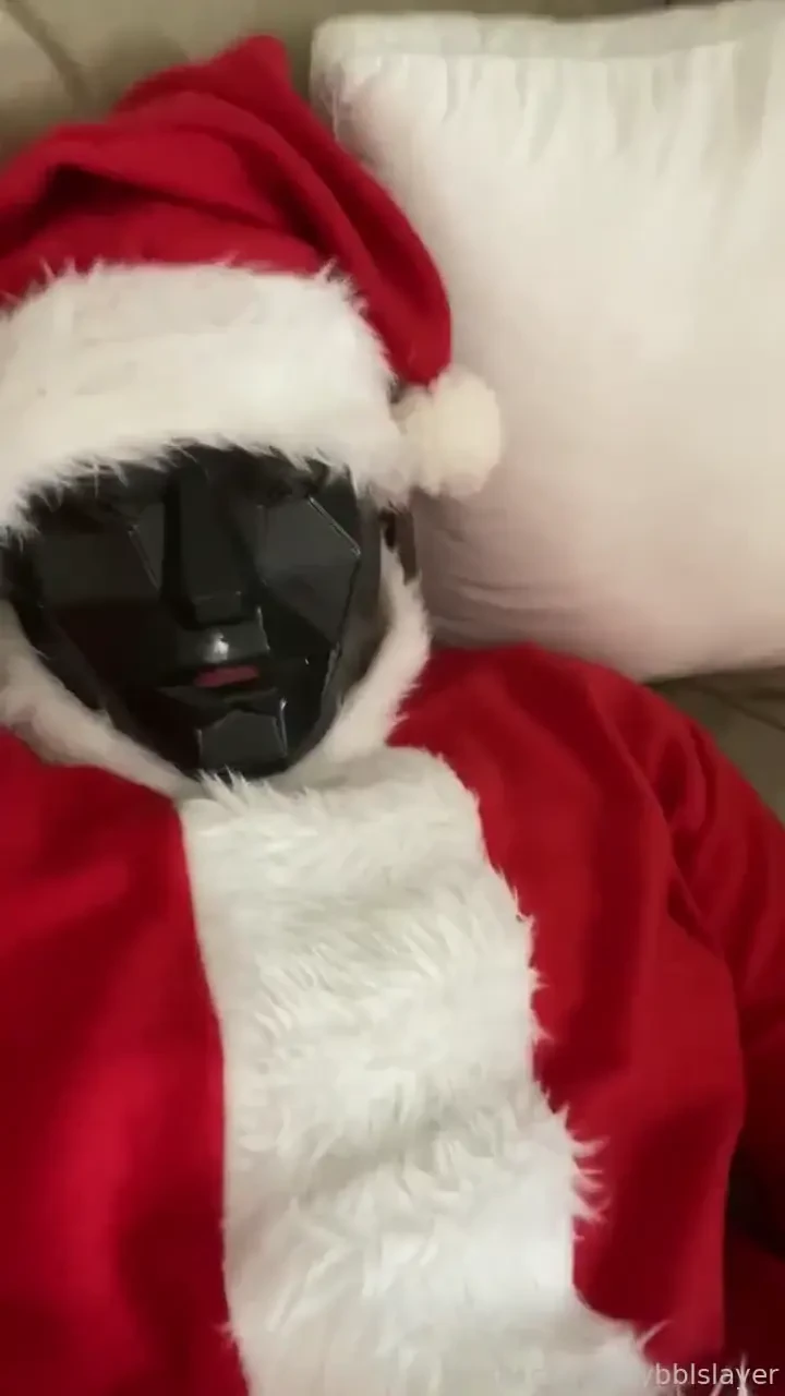 Itswynter had to do a little extra to receive her gifts this christmas 