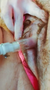 Taking calls on sextpanther and growing my clit at the same time -