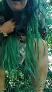 Needed to pee so bad i had to go behind my tent