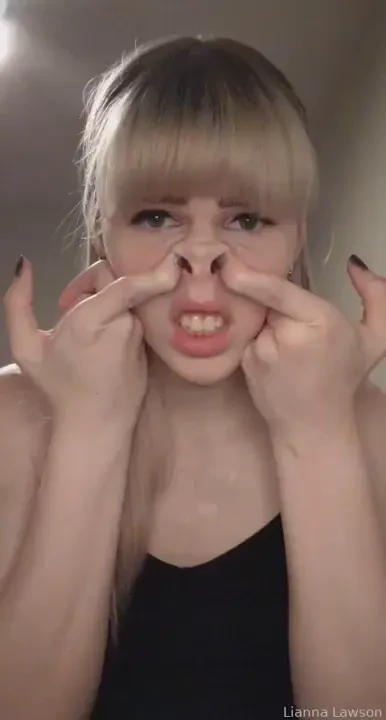 Playing with my nose is p fun 