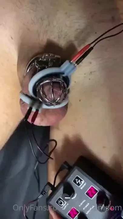 Video - i made an electro - chastity now your clitty can not be 