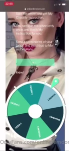 How does my chastity spinwheel work if you spin 3 week you will be