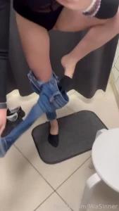 You keep this sinful bitch on your mind ass fittingroom petite public