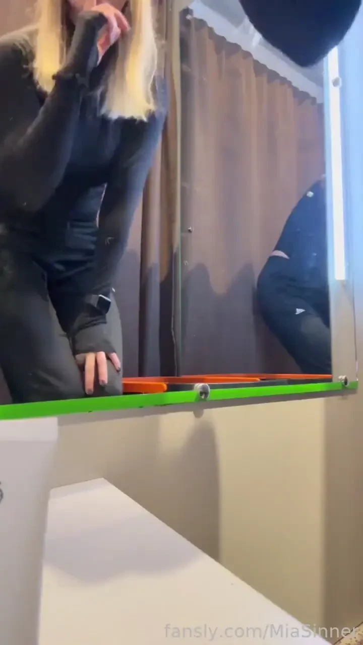 Your slut loves to show herself to you as she is ass fittingroom 