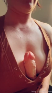 I need a real cock between my tits now who s my volunteer i ll spit on