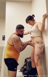 More public gym bathroom playtime we can t keep our hands mouths off