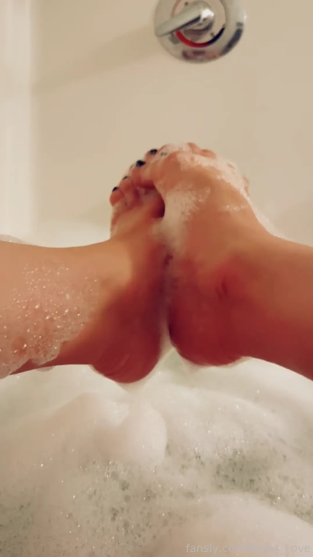 If you rub my feet in the bathtub i promise i ll rub them on something 