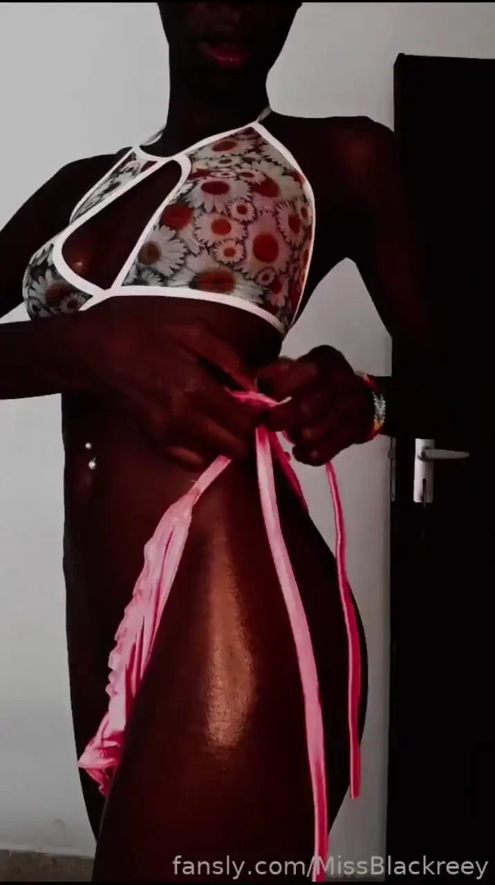 A rare occasion me putting clothes on fyp ebony bikini sexy ass 