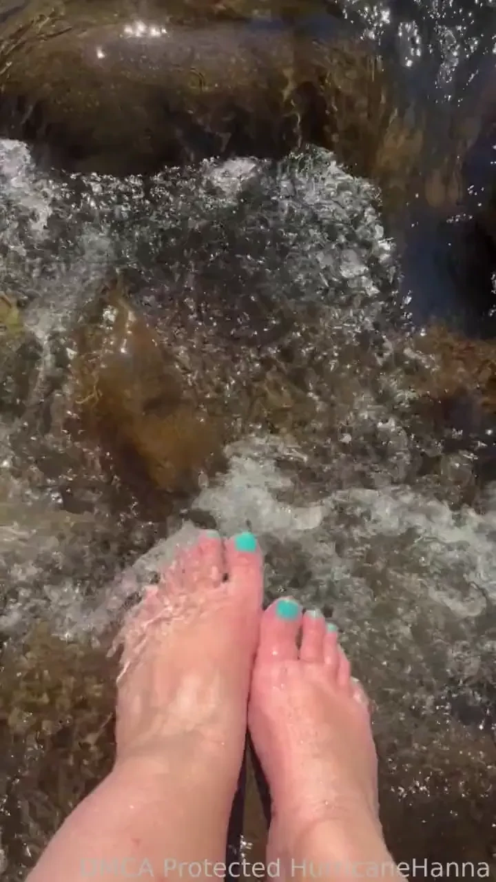 Had a lovely hike this morning dipped my toes in the river and made 