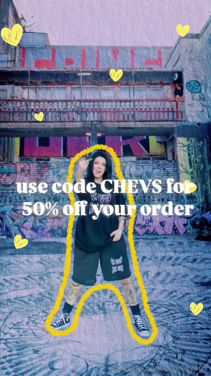 50 off sale this weekend only use code chevs at checkout charlievans 