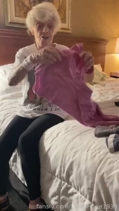 Washing my lingerie watch me fuck gilf milf granny oma old grandma