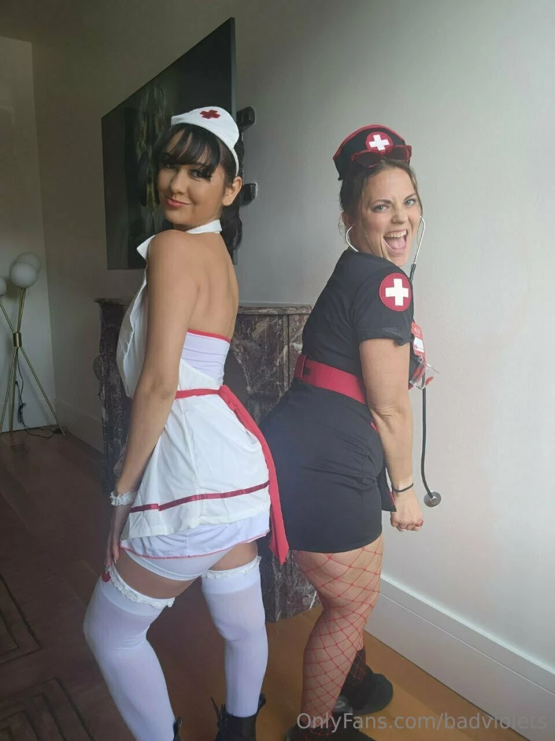 badviolets - Better late than never giant halloween dump nurse cowgirl devil 