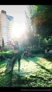 A little clip of another circus set that i also do hula hooping along