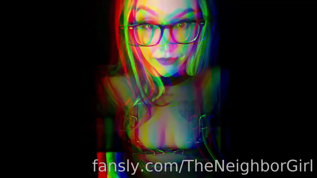 Dressing up for you fyp theneighborgirl tease leather tits nsfw 