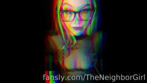 Dressing up for you fyp theneighborgirl tease leather tits nsfw