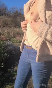 Some fun showing my perky nipples in the park today and maybe getting part 1
