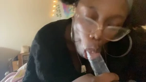 Don t u think i m cute when i suck ur dick ebony bigtits fyp blowjob