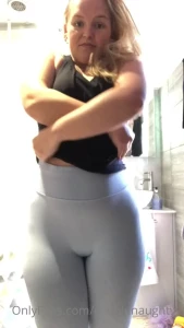 Stripping off after a hard session at the gym wedding body is coming